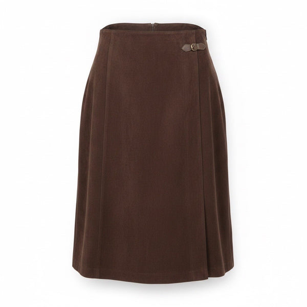 Dressbarn Womens Brown Knee Length Pencil Skirt With Buckle Size 20W  