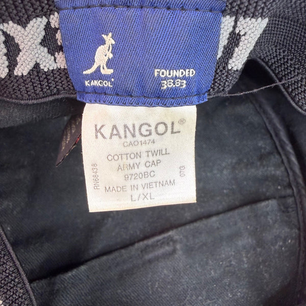 Kangol Unisex Black Cotton Twill Flexfit Army Cap L/Xl Casual Embroidered Detail