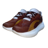 Velez Artisan Women’s Brown & Yellow Leather & Suede Lace Up Casual Sneakers
