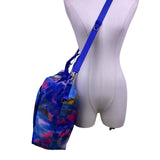 Fabletics Women’s Blue Multicolor Cloud Print Adjustable Straps Tote Bag