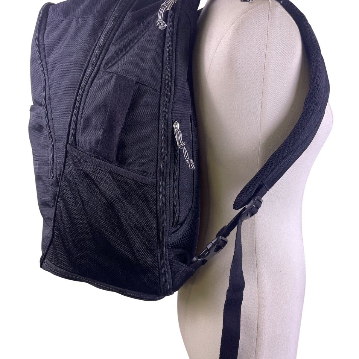 Vera Bradley Women’s Black Nylon Floral Lining Adjustable Straps Backpack