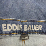 Eddie Bauer Mens Blue Cotton Blend Straight Fit Stretch Denim Jeans Sz 32X30