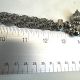 Vintage Women's Silver Tone Double Chain Necklace Sz 26in