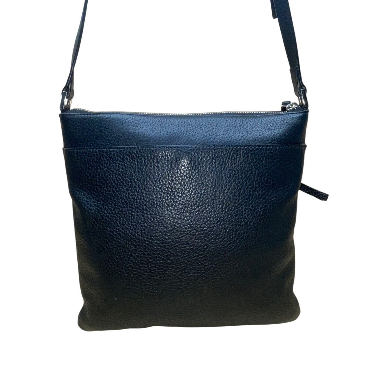 Halogen Women’s Black Pebbled Leather Adjustable Strap Crossbody Bag With Tassel