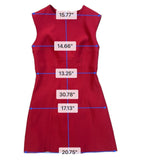 Zara Womens Red Sleeveless Shift Dress Size M