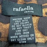 Rafaella Womens Animal Print Cotton Blend Stretch Skirt Petite Leopard Size 8P