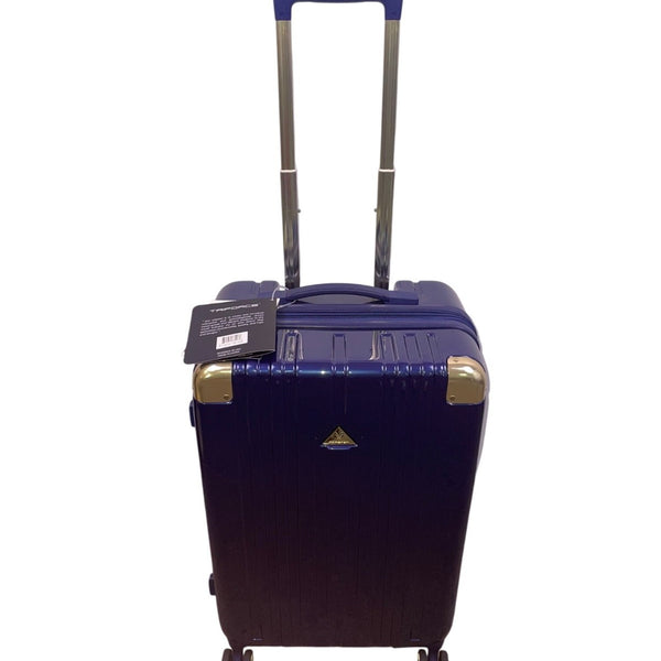 Triforce Navy Blue Telescopic Handle Build-in Scale Allure Collection Luggage