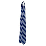 Jos A Bank Mens Blue & Gray 100% Silk Striped Tie Stain Resistant Made In China