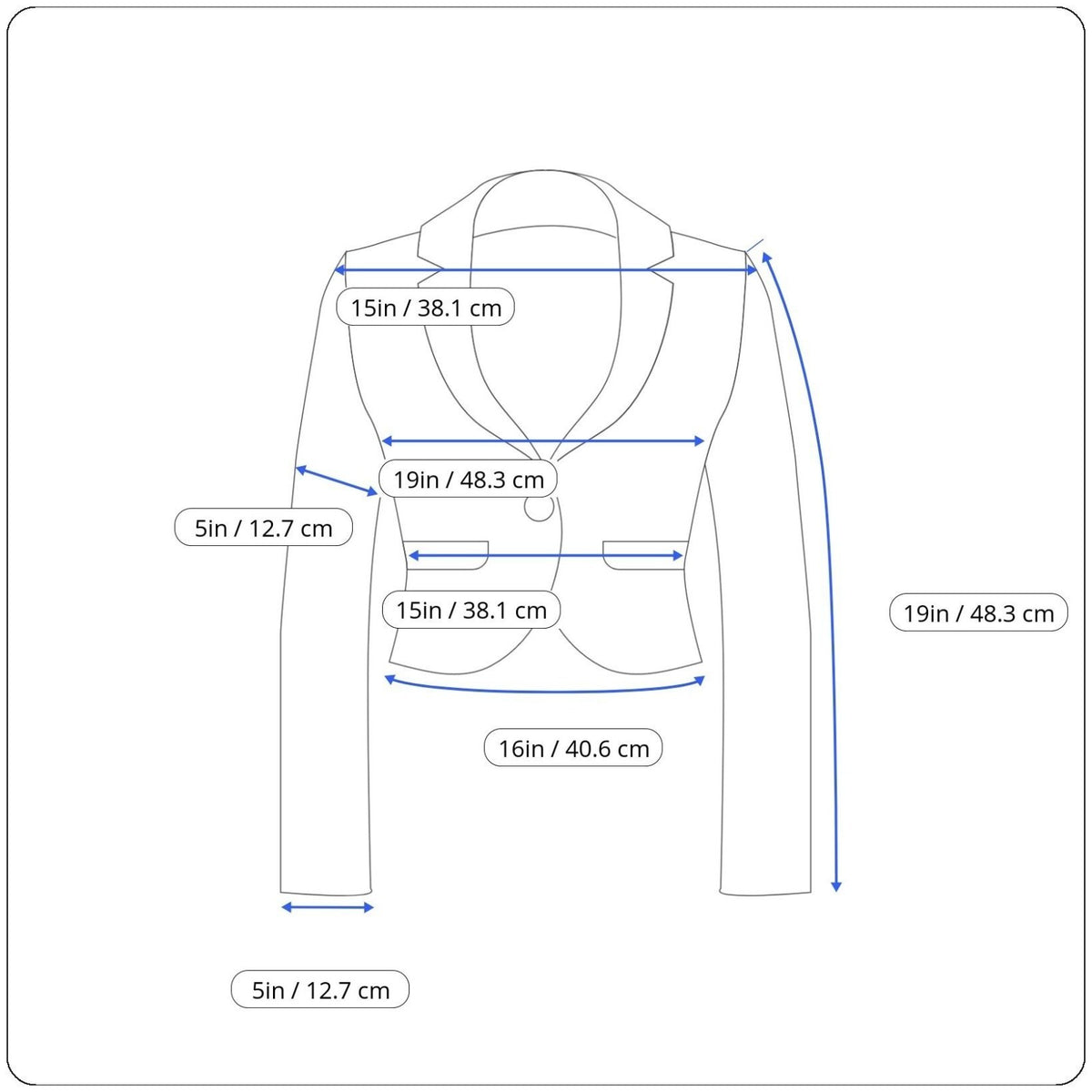 White House Black Market Women’s Blue Denim Button-Front Fitted Jacket Sz 4