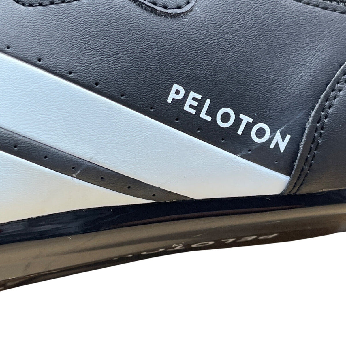 Peloton Men’s Black/White Adjustable Strap Buckle Cycling Shoes Cleats Sz 13US