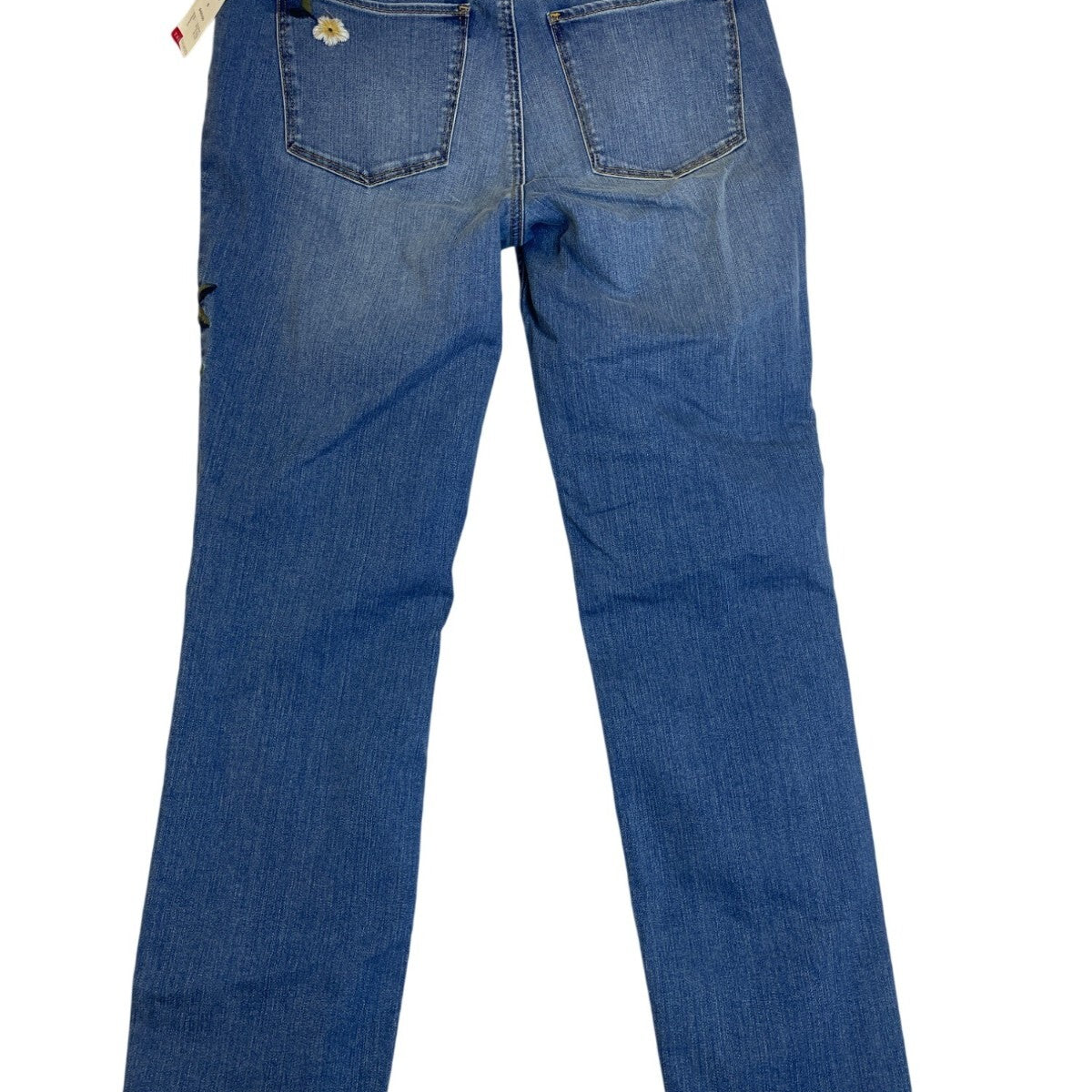 Talbots Women's Blue Medium Wash Embroidered Mid-Rise Jeans Sz 6 - New