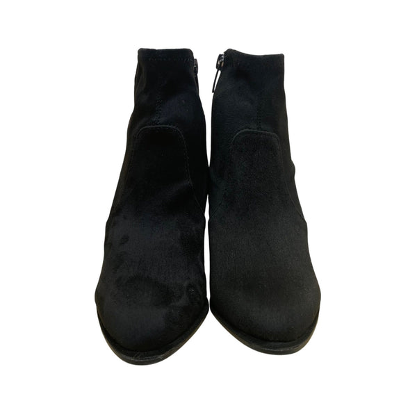 Marc Fisher Women’s Black Side Zipper Block-Heel Balsan Ankle Boots Size 5M