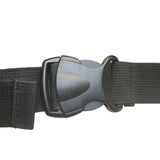 Fila Unisex Black Canvas Adjustable Strap Logo Waist Belt Bag