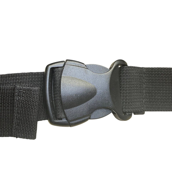 Fila Unisex Black Canvas Adjustable Strap Logo Waist Belt Bag