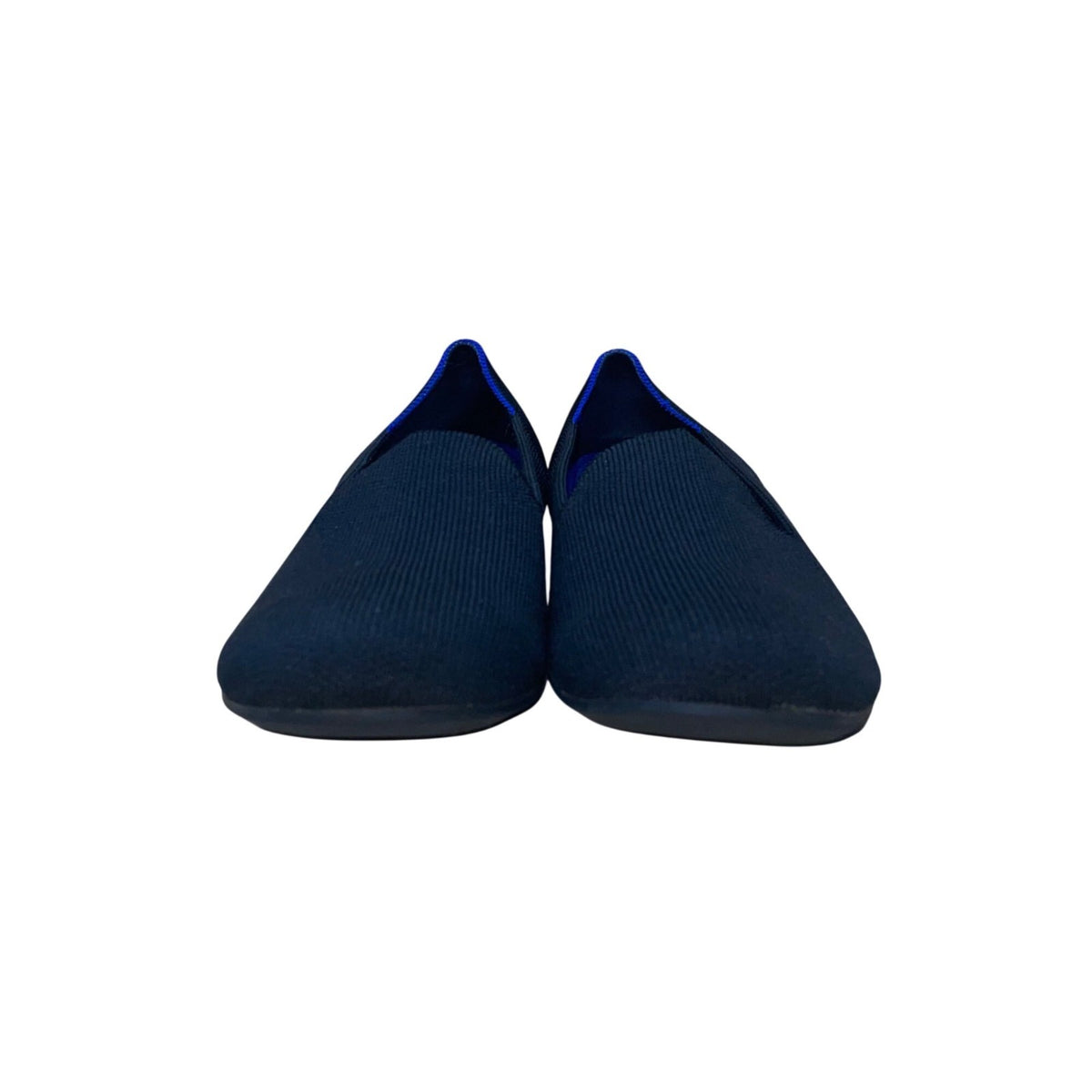 Rothys Women’s Black & Blue Knit Upper The Flats Slip-On Ballet Flats Size 5.5W