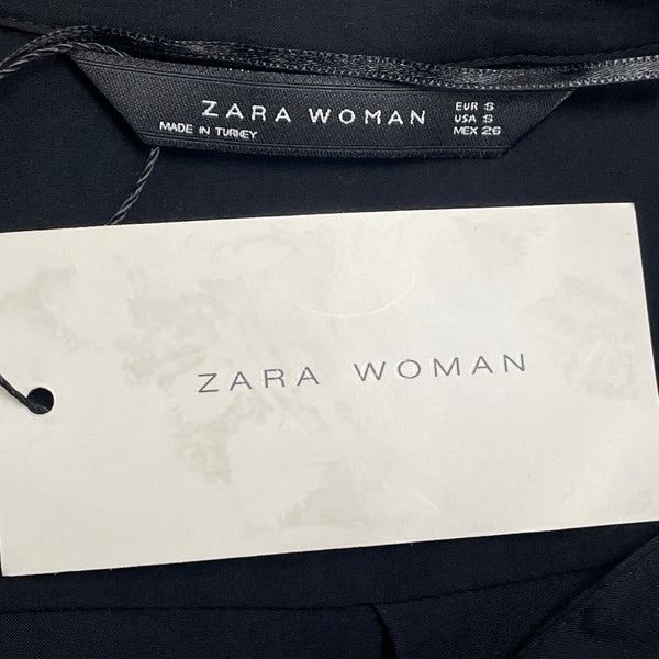 Zara Woman Black Button-Up Blouse Size S- New