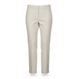 Ann Taylor Womens Beige Cotton Viscose Blend Petite Curvy Fit Pants Size 8P