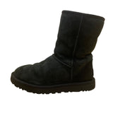 Ugg Women’s Black Suede Sheepskin-Lined Mid-Calf Winter Wear Boots Size 9