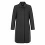 Express Womens Gray Zip-Up Coat Fully Lined Slim Fit Classic Size 9/10