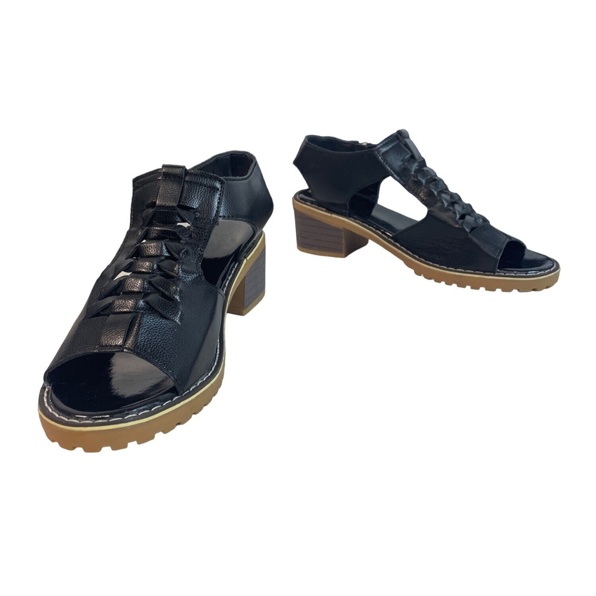 Shoes Vip Women's Black Wedge Sandals Sz 40 (9.5 US)
