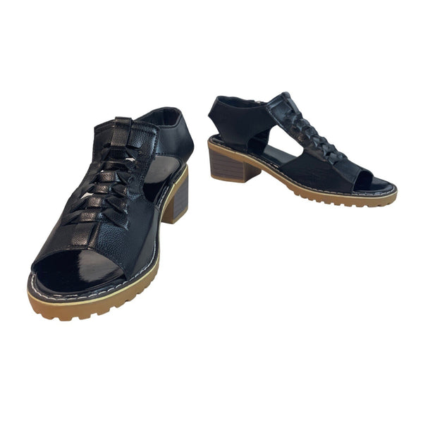 Shoes Vip Women's Black Wedge Sandals Sz 40 (9.5 US)