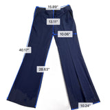 BCBGMaxAzria Womens Navy Flared Dress Pants Size 8