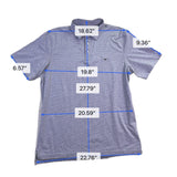 Vineyard Vines Mens Heathered Purple Short Sleeve Polo Shirt Size M