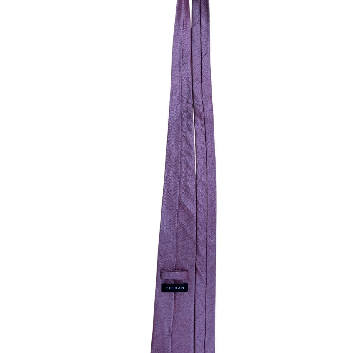 Tie Bar Mens Pink 100% Silk Necktie Stain Resistant Elegant Formal Wear