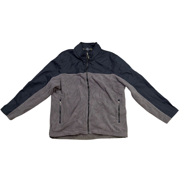 Under Armour Mens Black/Grey Polyester ColdGear Full-Zip Jacket Size XXL