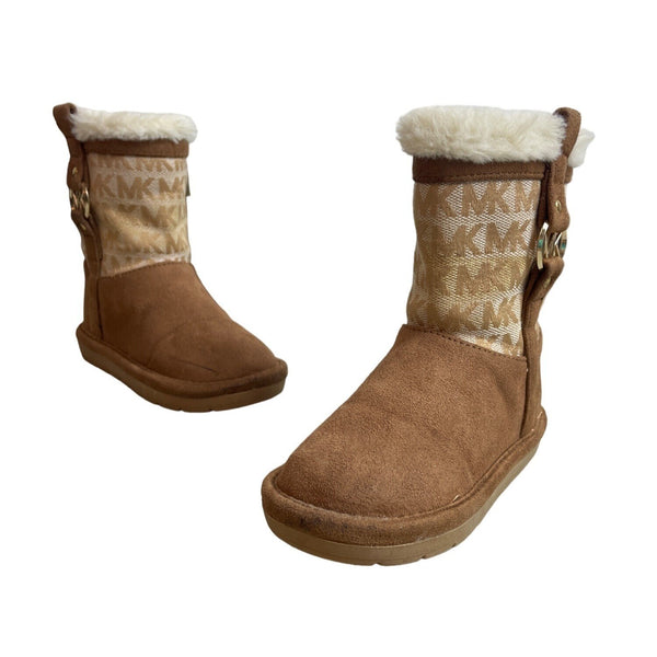 Michael Kors Youth Girl's Brown Winter Boots Sz 8