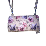 Mundi Women’s Beige Floral Faux Leather Adjustable Strap Crossbody Clutch Bag