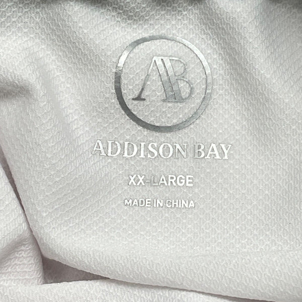 Addison Bay White Tennis Dress Sleeveless Pleated Skirt & Green Collar Sz XXL