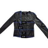 Lysse Womens Black  Jacket Large Lightweight Textured Asymmetrical