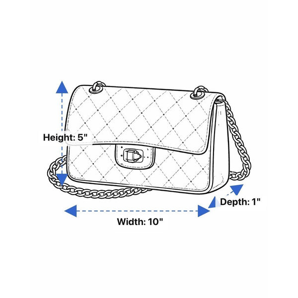 INC Women’s Silver Metallic Mesh Chain Strap Fold-Over Design Clutch Bag