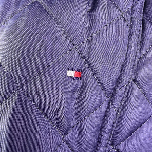 Tommy Hilfiger Womens Navy Quilted Puffer Vest Lightweight Zippered Sz L