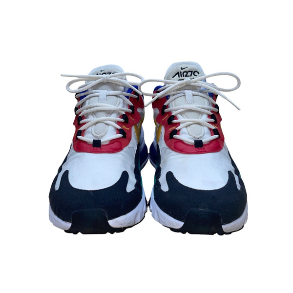 Nike Men’s White & Blue Multicolor Air Max 270 React Sneakers Size 8.5