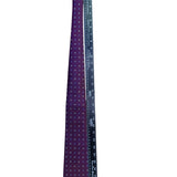 Cruise Club Mens Burgundy Microfiber Tie Purple Patterned Handmade Necktie