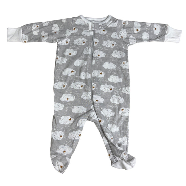 Gerber Toddler Baby Gray and White Jumpsuit 3 Piece Set Sz 0M