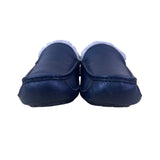 Ugg Men’s Black Leather & Sheepskin Lined  Indoor Outdoor Ascot Slippers Size 10