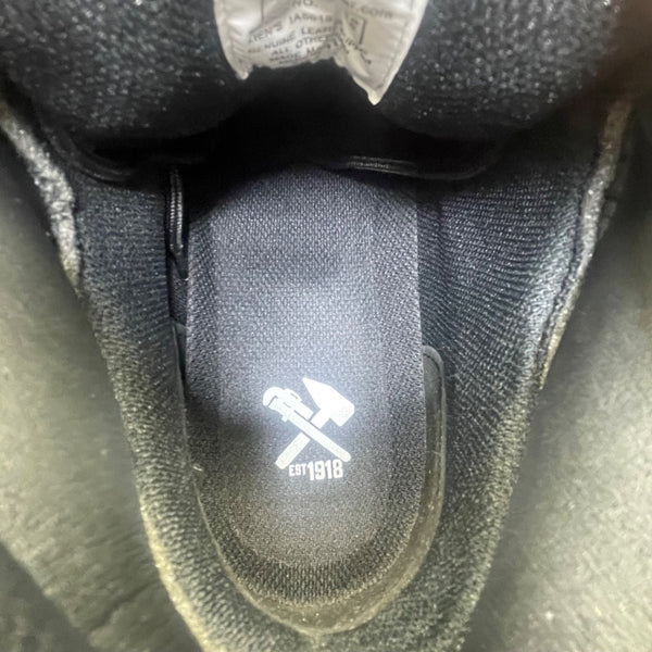 Mens Black Work Boots ASTM Steel Toe Slip-Resistant Size 10M