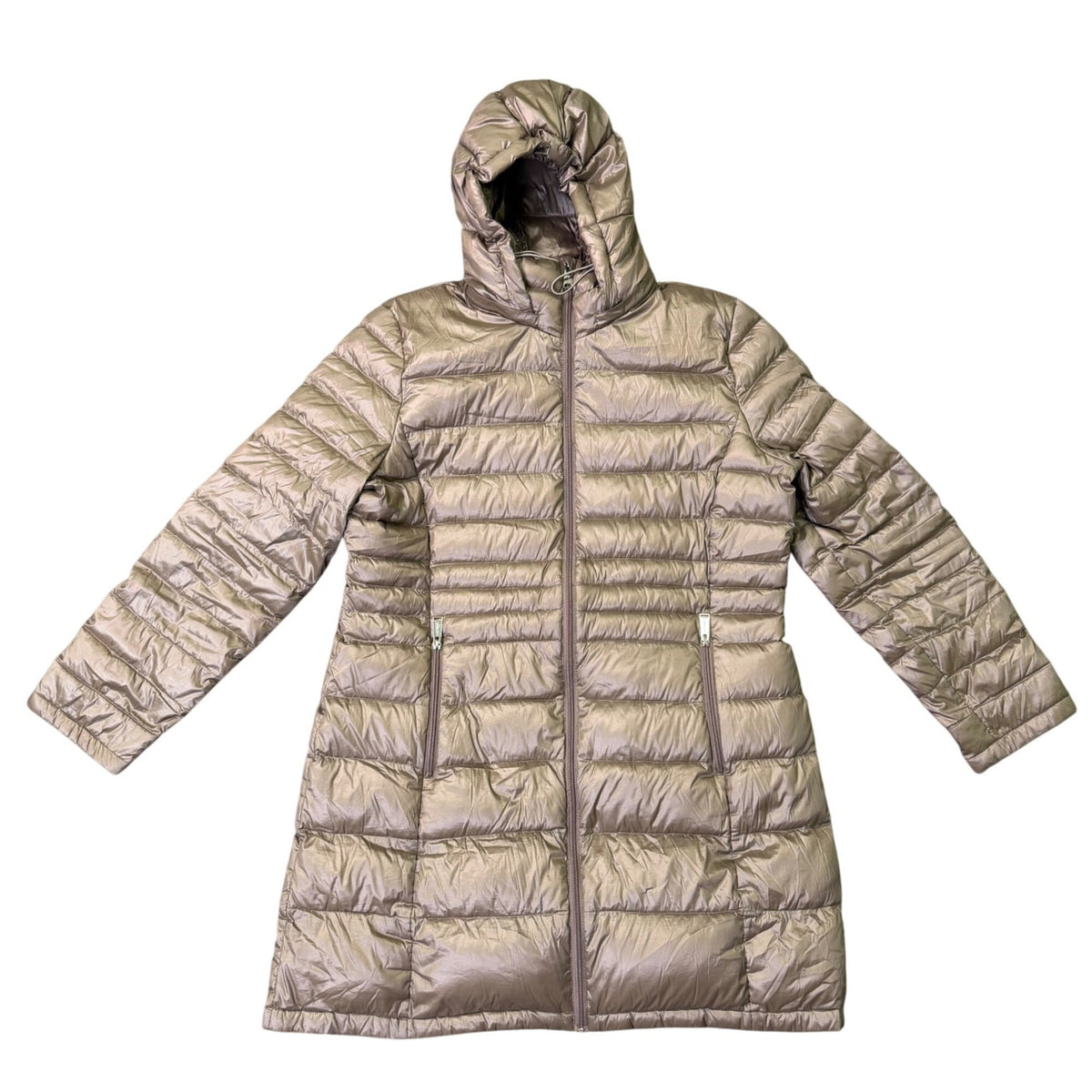 Andrew Marc Women Champagne Lightweight Packable Down Jacket Size XL