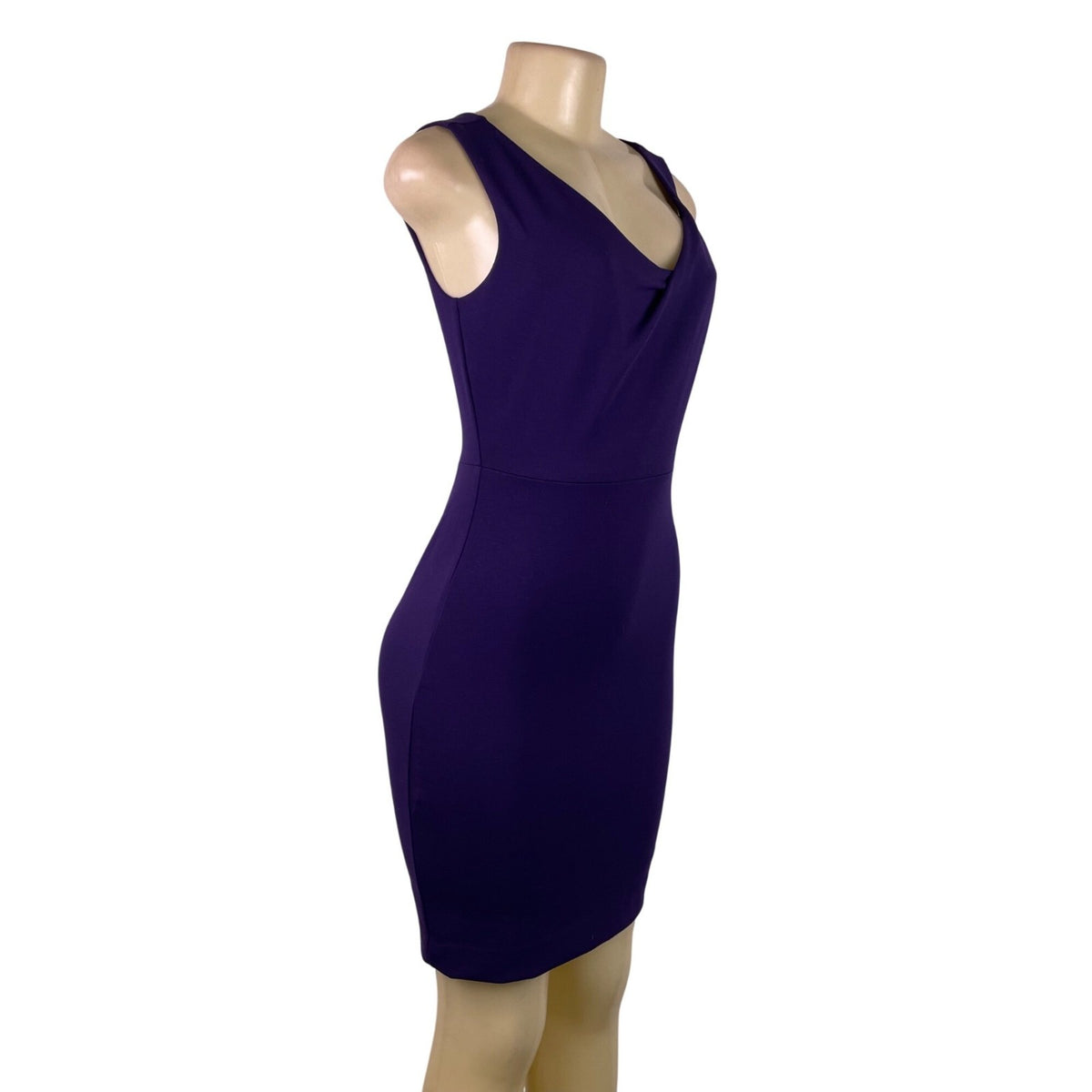 White House Black Market Womens Purple Sleeveless Fit Dress Size 0P