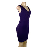 White House Black Market Womens Purple Sleeveless Fit Dress Size 0P