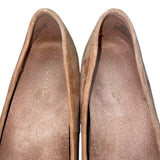 Women’s Camel Brown Suede Orinda Pointed Toe Ballet Flats Size 9