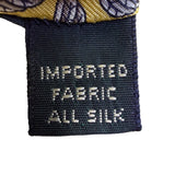 Bert Pullitzer  Yellow & Navy Silk Mens Patterned Tie By Beau Ties