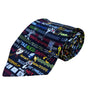 Warner Bros Mens Multi-Color Silk Looney Tunes Computer Graphics Tie 3.75 Wide