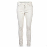 7 For All Mankind Womens White Skinny Pants Snakeskin Pattern Size 28