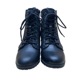 Kelly & Katie Women’s Black Faux Leather Lace-Up Ankle Boots Size 7M