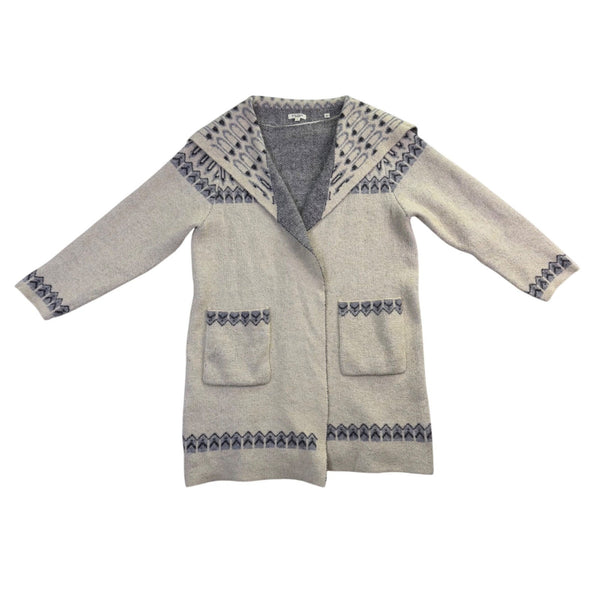 Max Studio Women’s Gray Knit Cardigan With Pockets Size Large