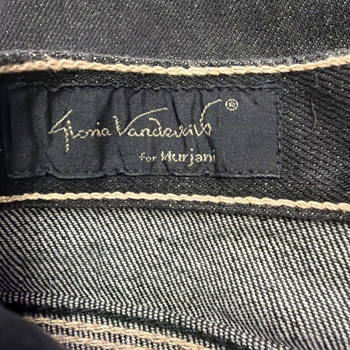 Gloria Vanderbilt Womens Black Cotton Denim Jeans Straight Leg Size 11